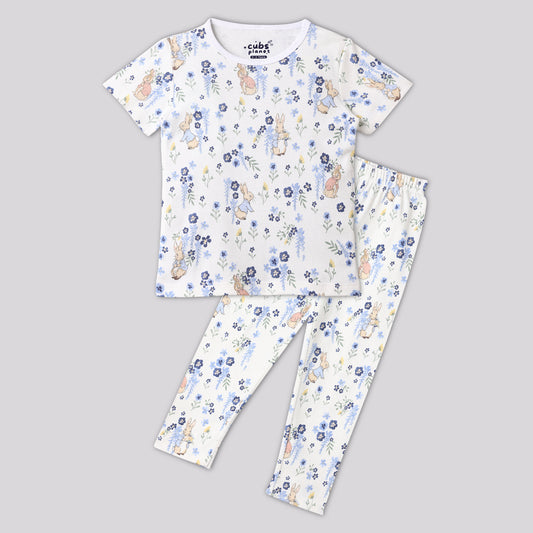 Bluebell Bunny Pajama Set Half Sleeve