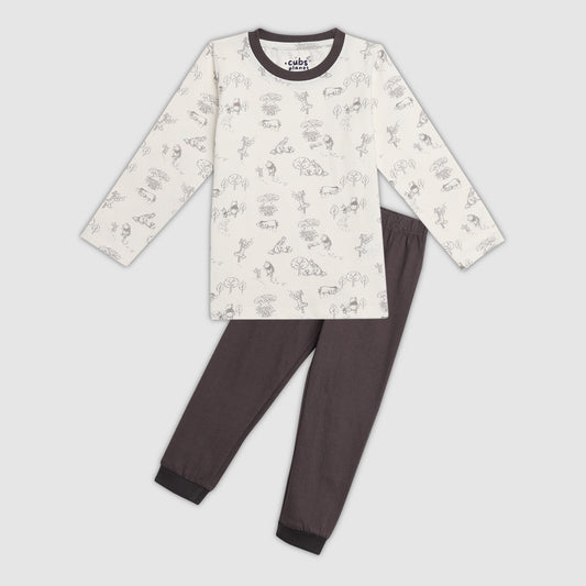 Cubs & Trees Pajama Set