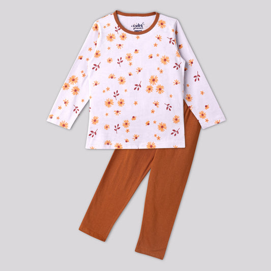 Amber Flower Pajama Set