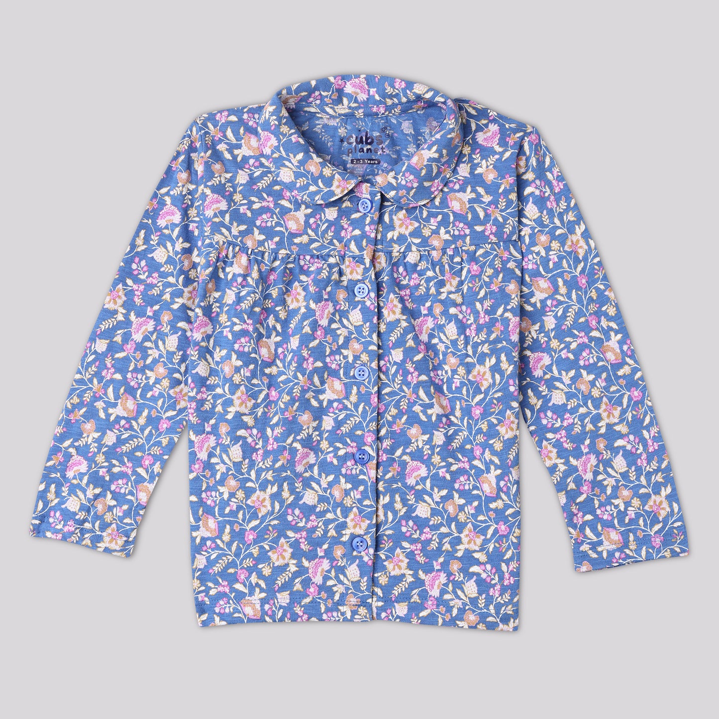 Blue Blossom Pajama Set