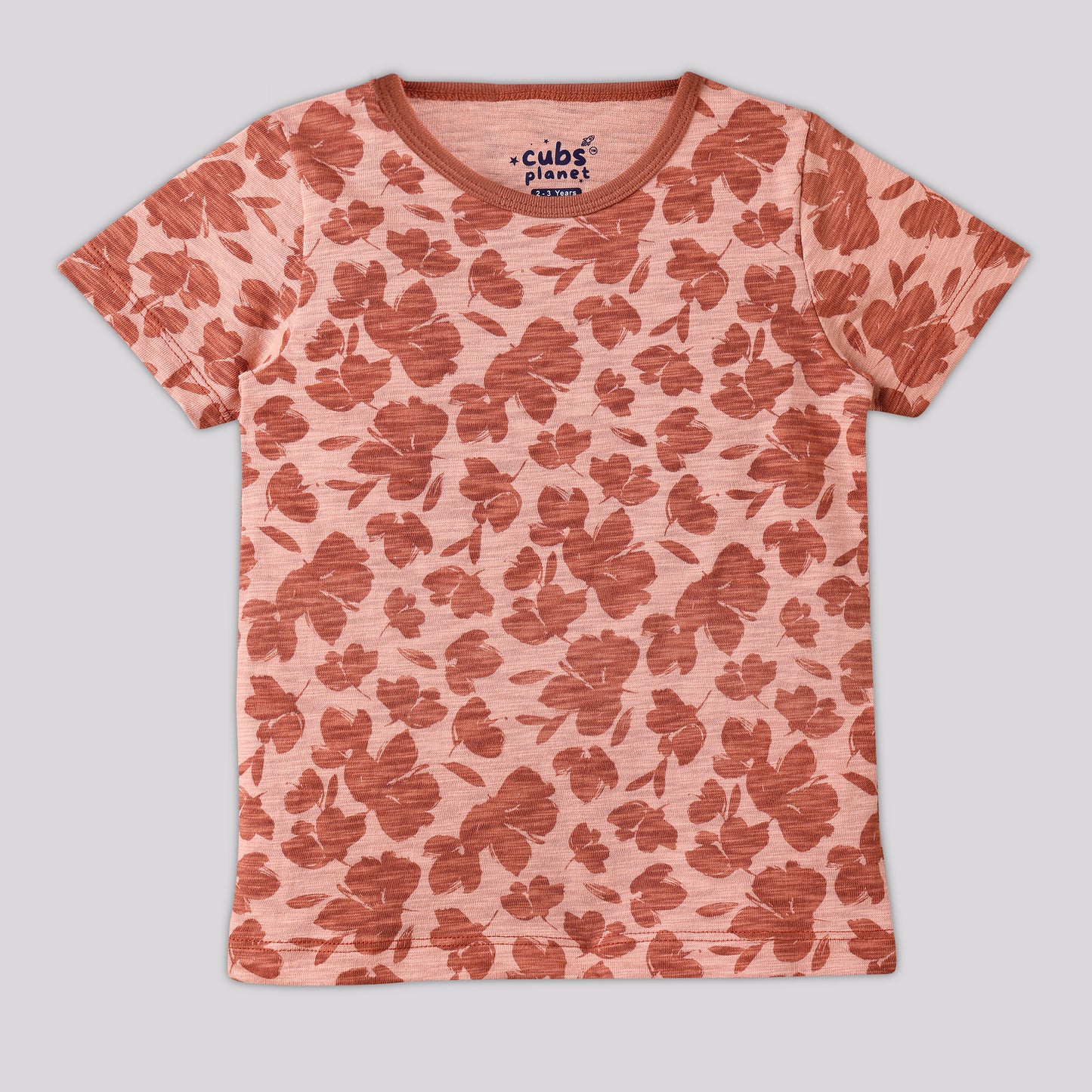 Autumn Rust Pajama Set Half Sleeve