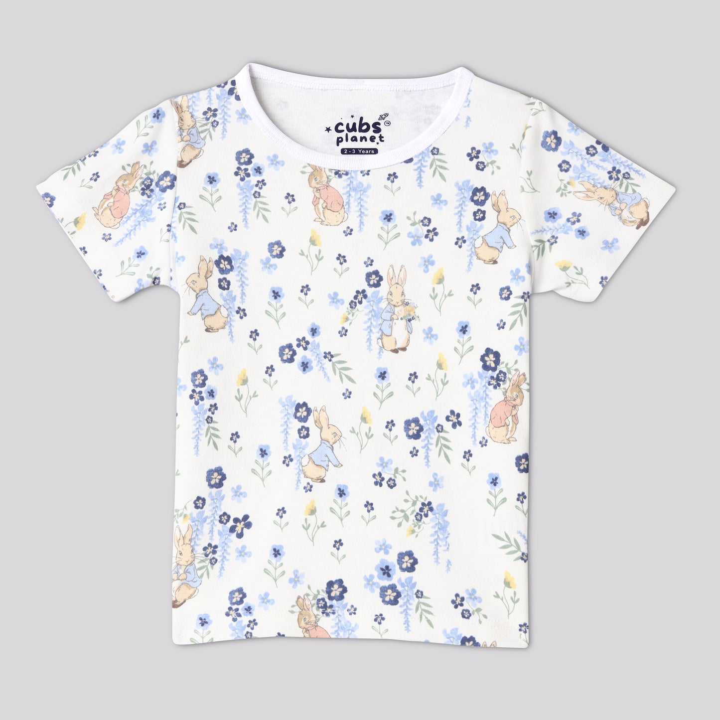 Bluebell Bunny Pajama Set Half Sleeve