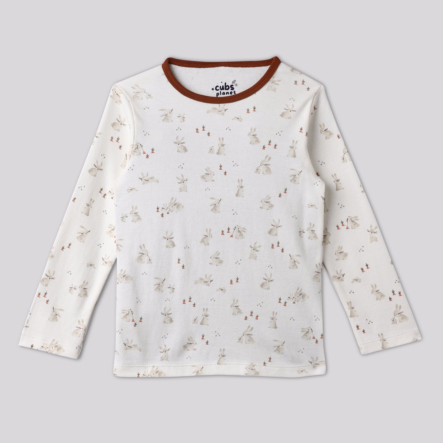 Rust & Rabbits Pajama Set