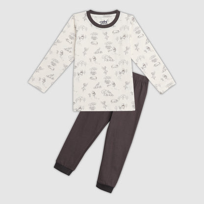 Cubs & Trees Pajama Set
