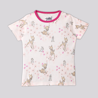 Fawn & Fluff Pajama Set Half Sleeve