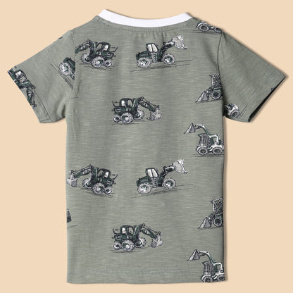 Mighty Machine Pajama Set Half Sleeve