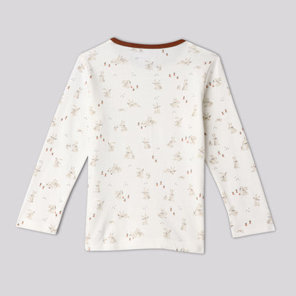 Rust & Rabbits Pajama Set
