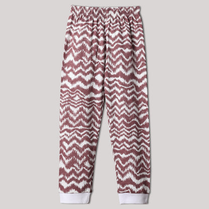 Choco Zigzag Pajama Set