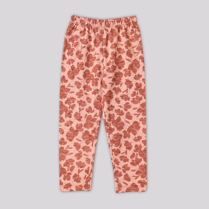 Autumn Rust Pajama Set Half Sleeve