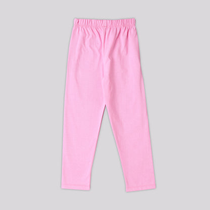 Pink Hugs Pajama Set Half Sleeve