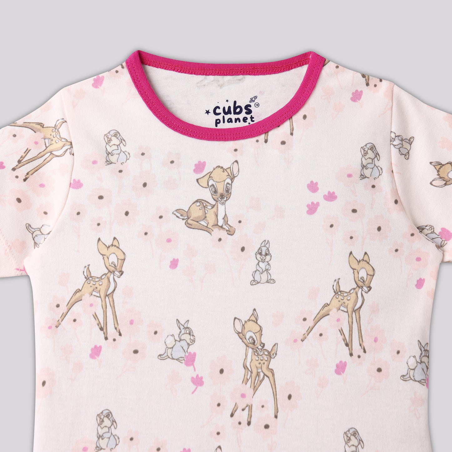 Fawn & Fluff Pajama Set Half Sleeve