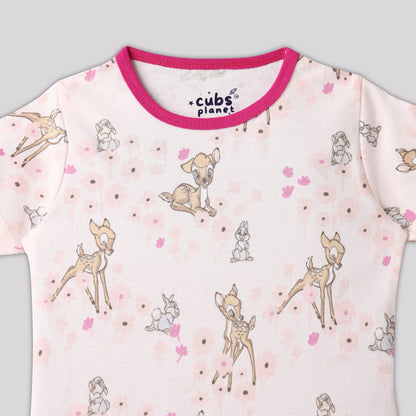Fawn & Fluff Pajama Set Half Sleeve